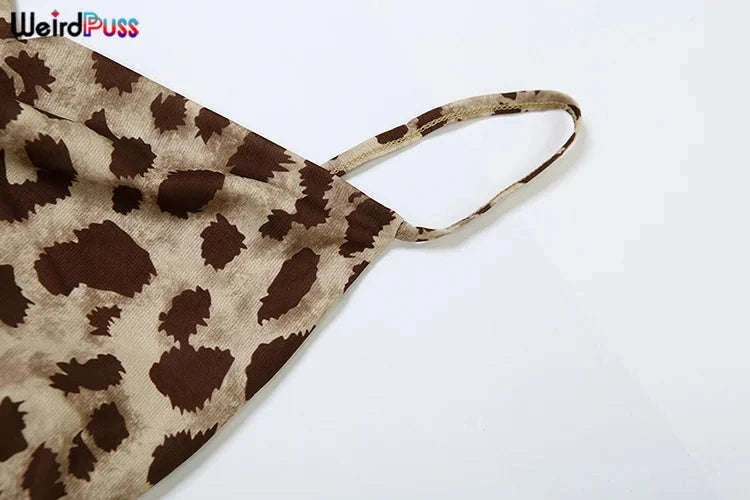 Sexy Spaghetti Strap Dress – Backless Ruffle Mini-Khaki / M