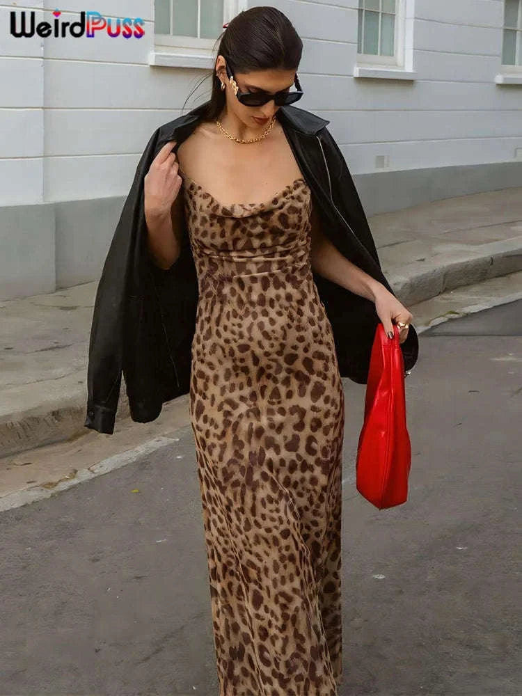 Sexy Spaghetti Strap Dress – Backless Ruffle Mini-Khaki / M