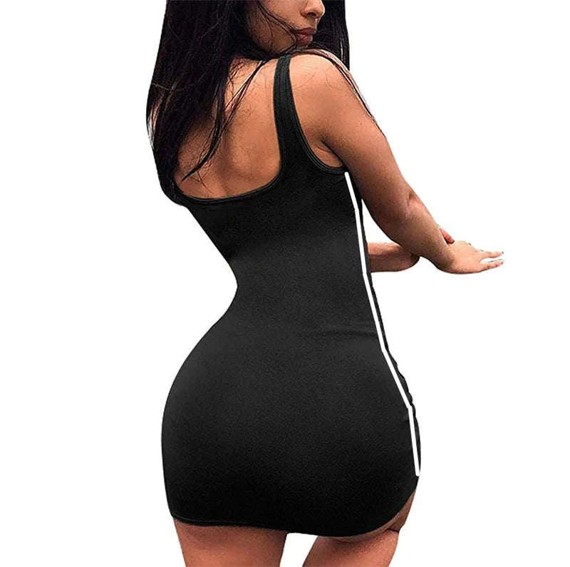 Sexy Summer Bodycon Dress-army green / S