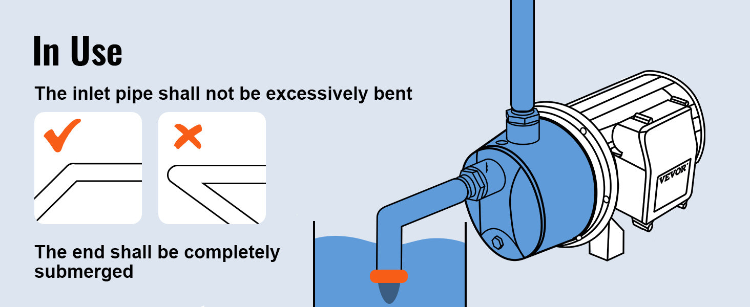 SucceBuy Shallow Well Pump Portable Sprinkler Booster Jet Pumps, Automatic Controller for Garden Lawn Irrigation Water Transfer