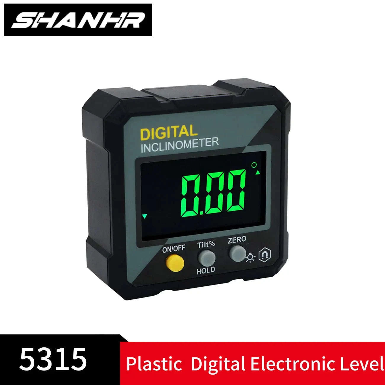 SHANHR Digital Level Box and Angle Finder (Magnetic Base & LCD Display) for Woodworking and Accurate Table/Miter Saw-SHAHE-5315-90C / United States