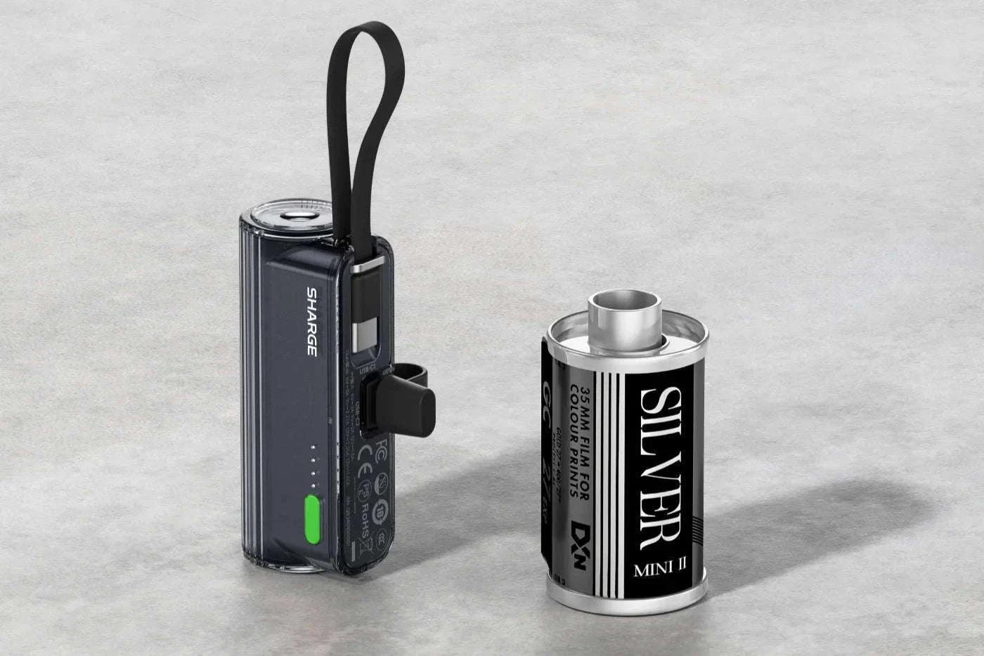 SHARGE Flow Mini 2 Portable Charger 5000mAh Fast Charging Power Bank-Black