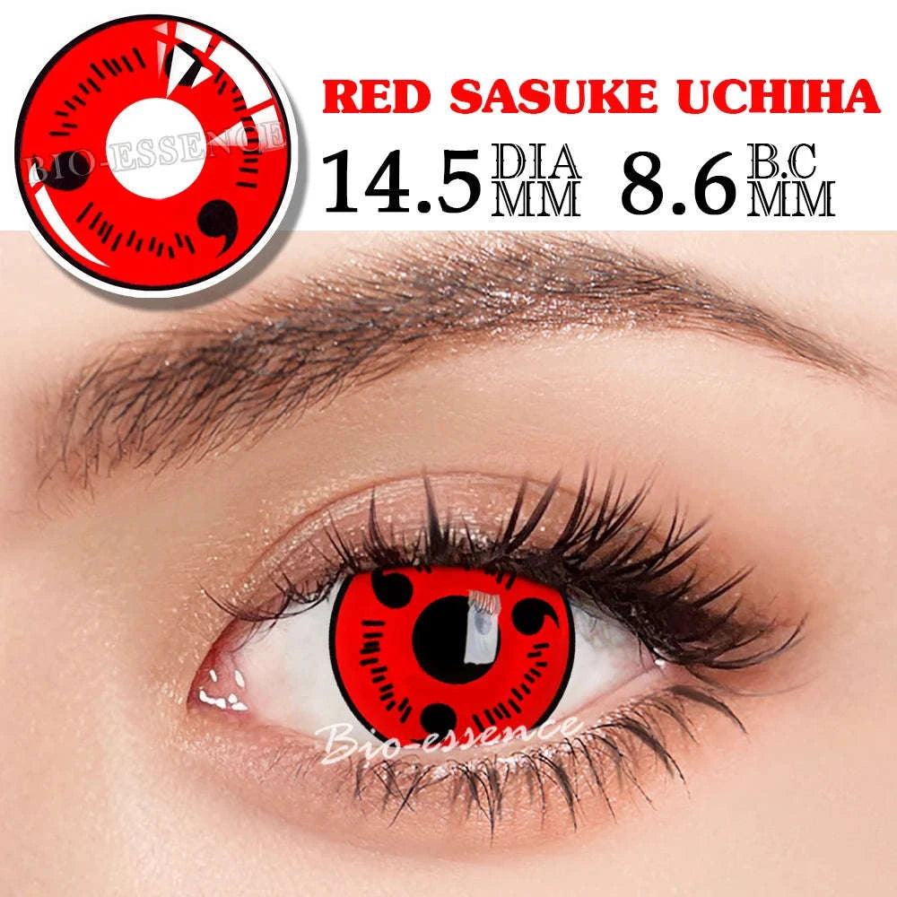 Sharingan Contact Lenses for Cosplay and Anime Style-Uchiha Sasuke / 0