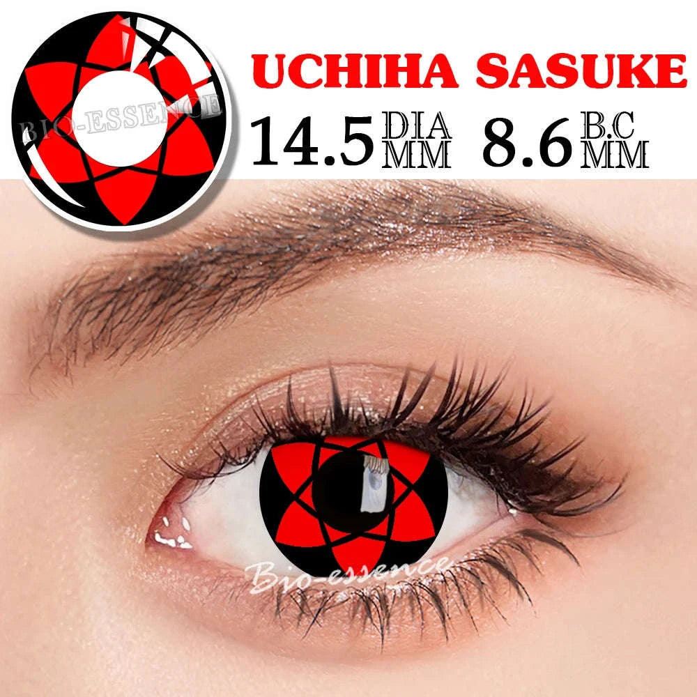 Sharingan Contact Lenses for Cosplay and Anime Style-Uchiha Sasuke / 0