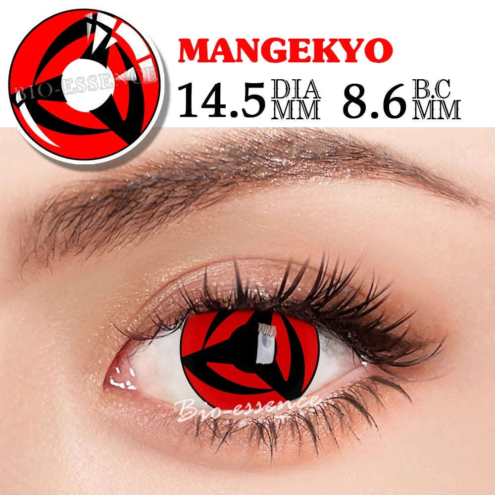 Sharingan Contact Lenses for Cosplay and Anime Style-Uchiha Sasuke / 0