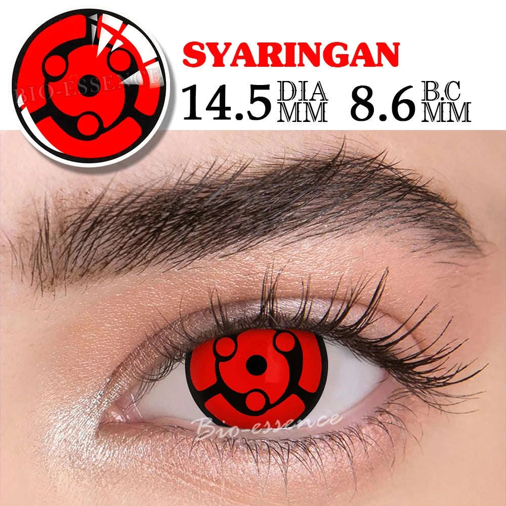 Sharingan Contact Lenses for Cosplay and Anime Style-Uchiha Sasuke / 0