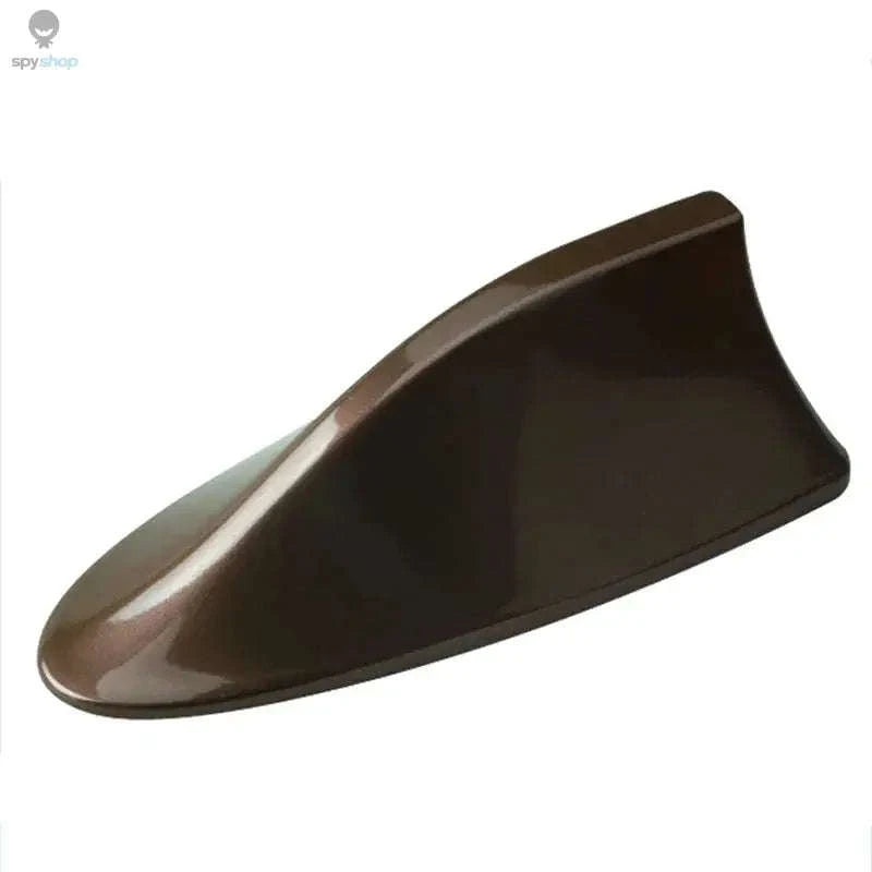 Shark Fin Car Antenna FM/AM Signal Booster-Brown 2pcs