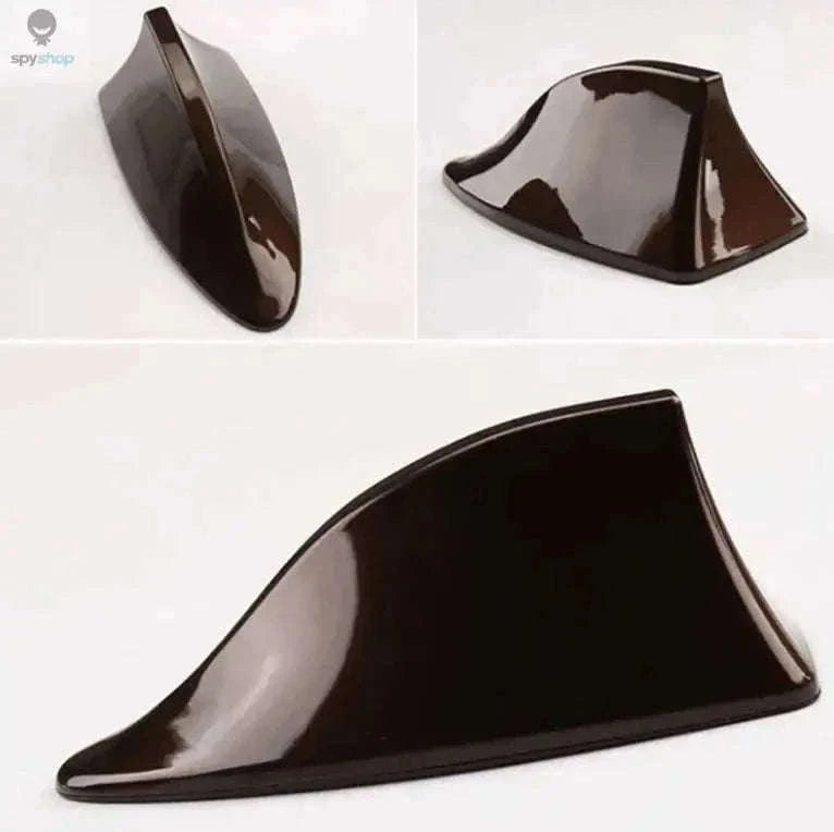Shark Fin Car Antenna FM/AM Signal Booster Upgrade-Brown 2pcs
