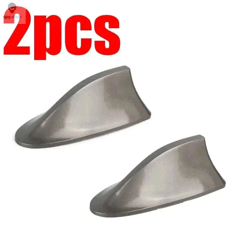 Shark Fin Car Antenna FM/AM Signal Booster Upgrade-Brown 2pcs