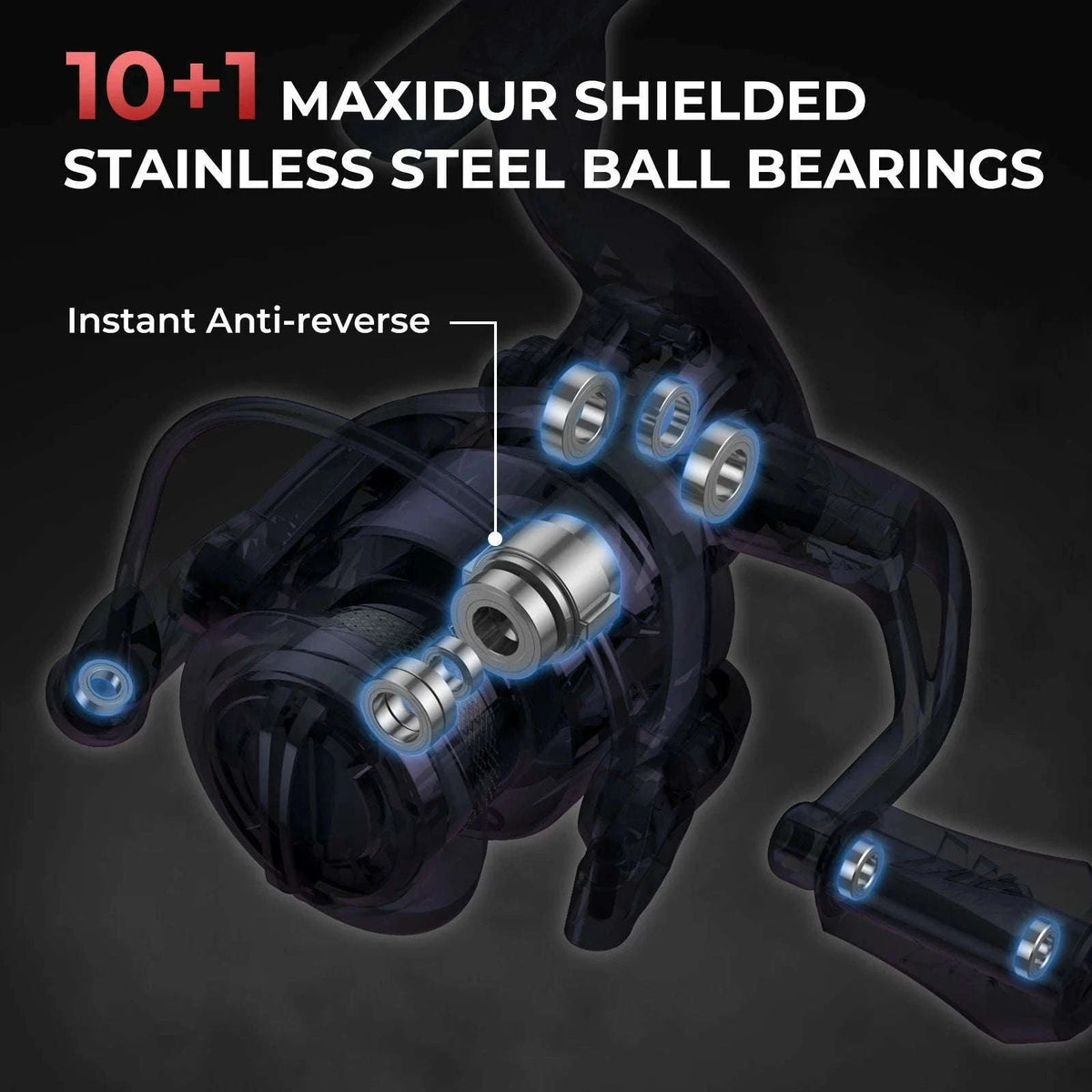 Sharky III Spinning Fishing Reel with 18KG Drag Power-China Mainland / 11 / 3000 Series