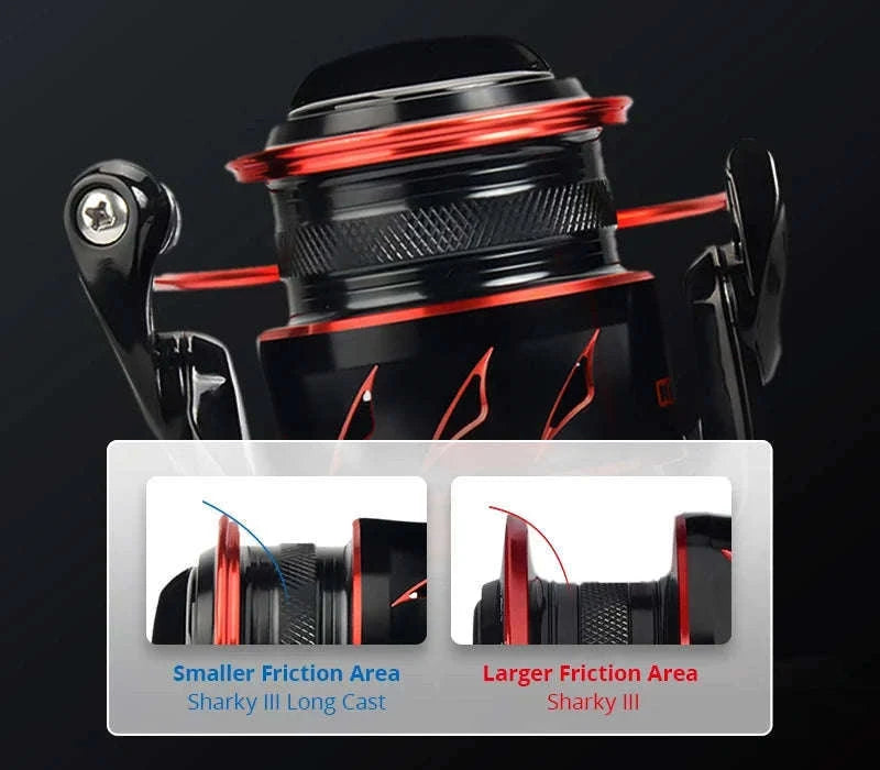 Sharky III Spinning Fishing Reel with 18KG Drag Power-China Mainland / 11 / 3000 Series
