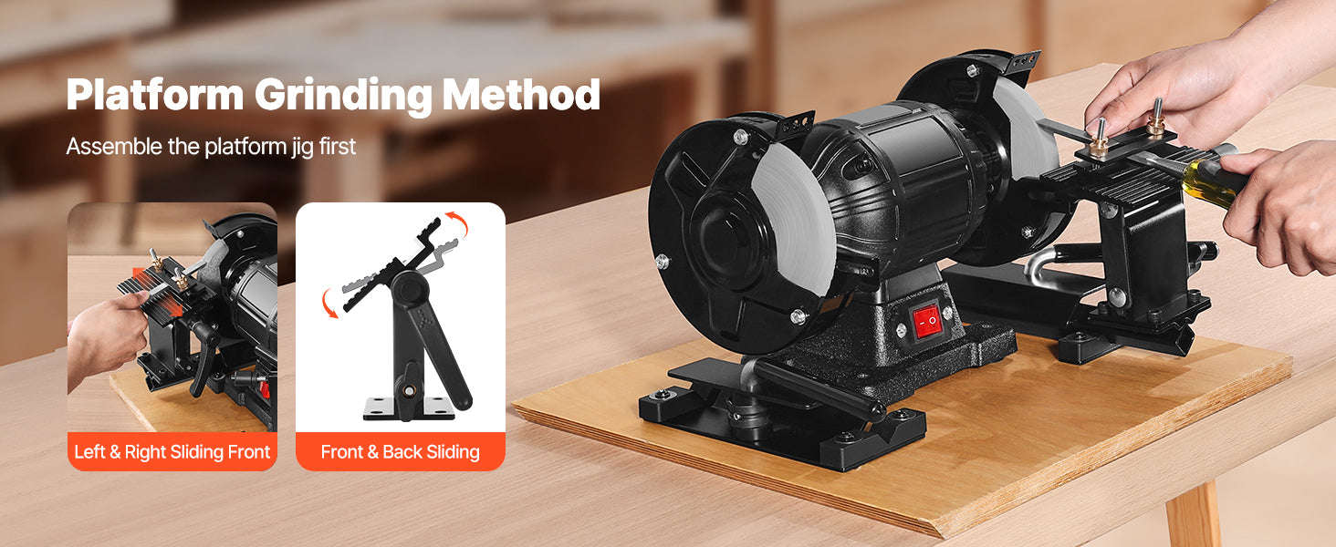 Sharpening System for 6 and 8 Inch Bench Grinders-14pcs / United States
