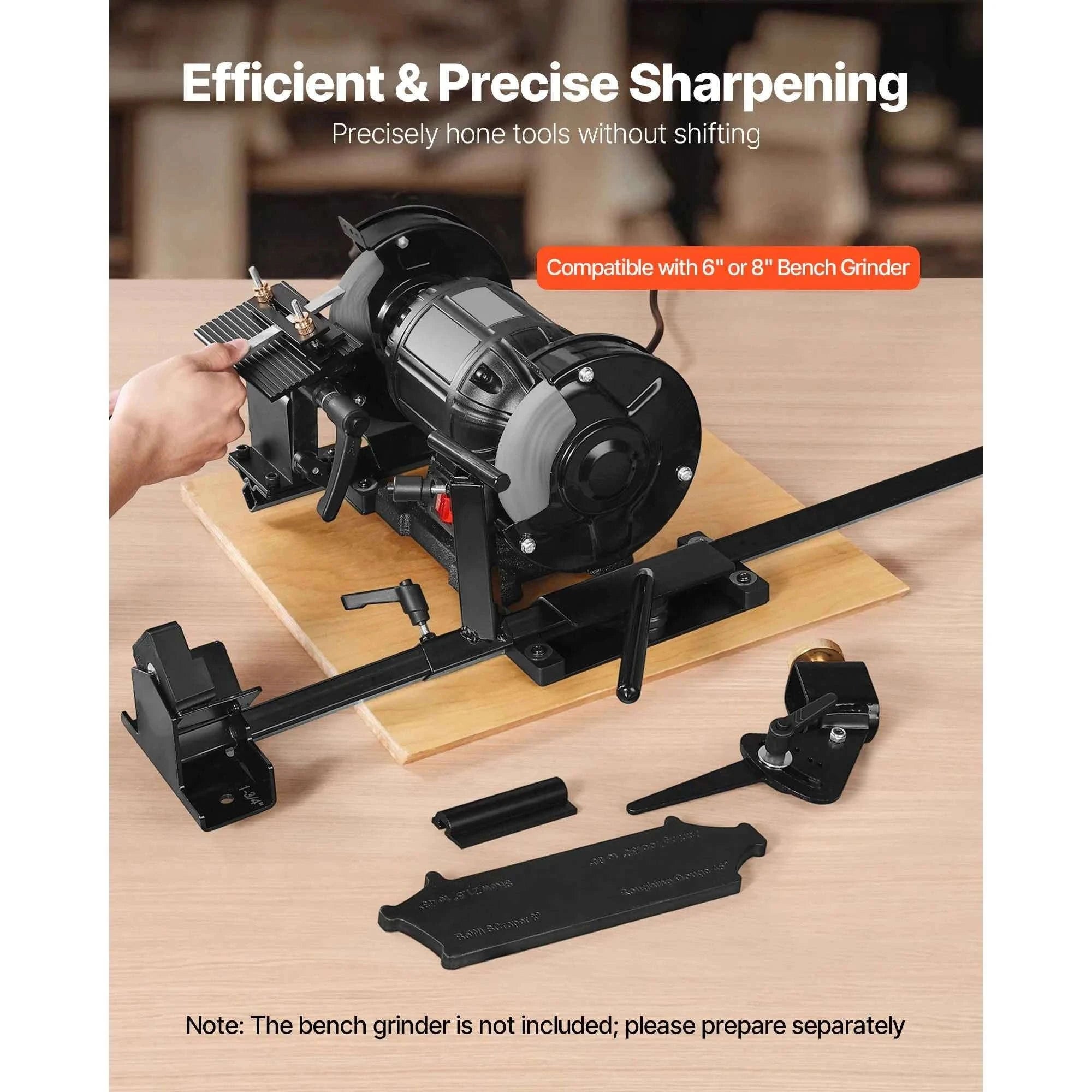 Sharpening System for 6 and 8 Inch Bench Grinders-14pcs / United States