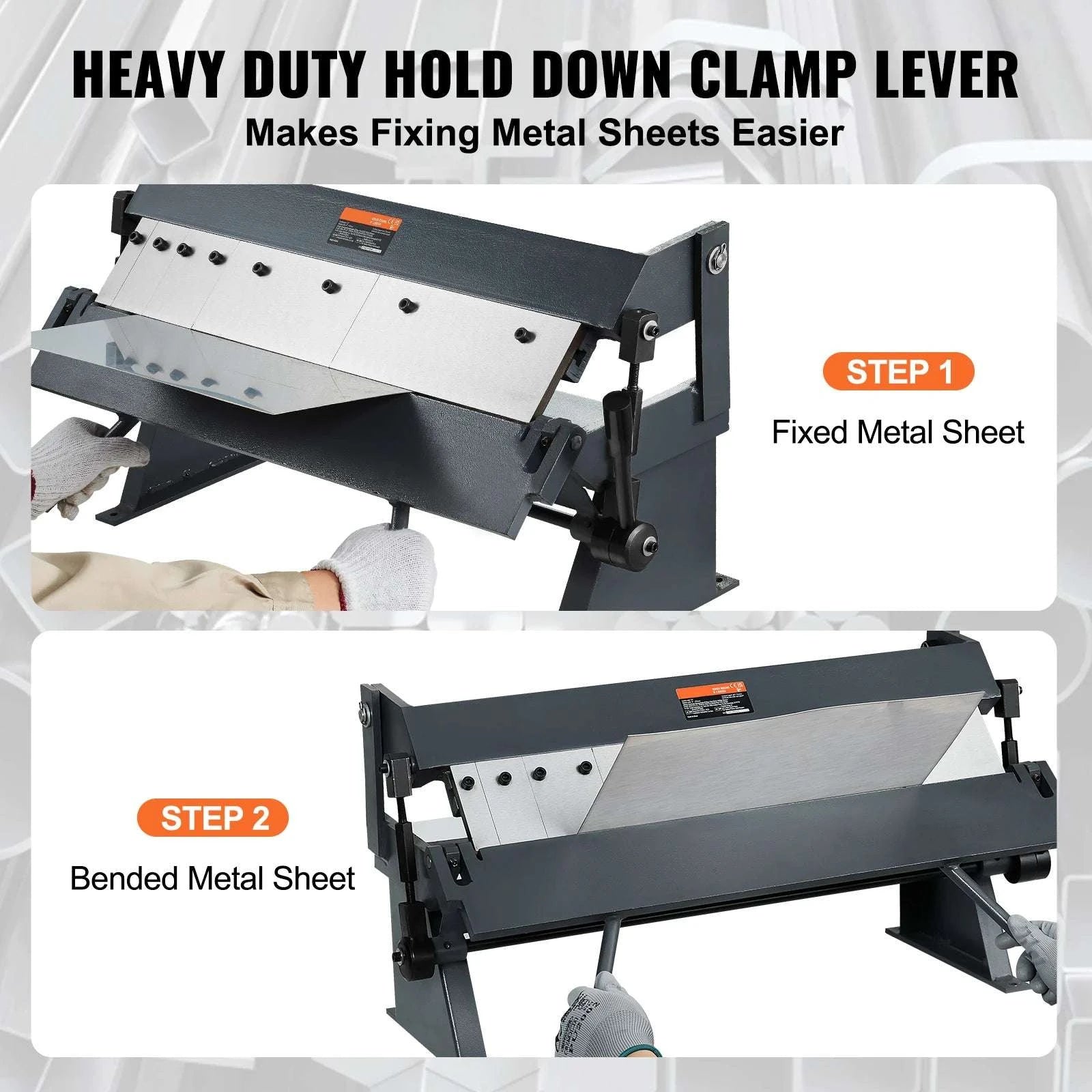 Sheet Metal Bending Brake 24–48 Inch Box & Pan Metal Bender-48 inches / United States