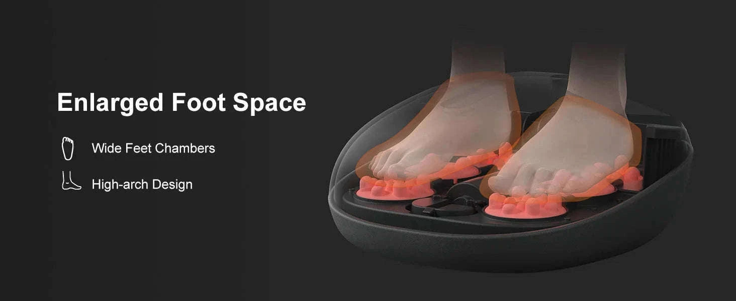 Shiatsu Foot Massager Machine with Heat Roller-black / United States / US Plug