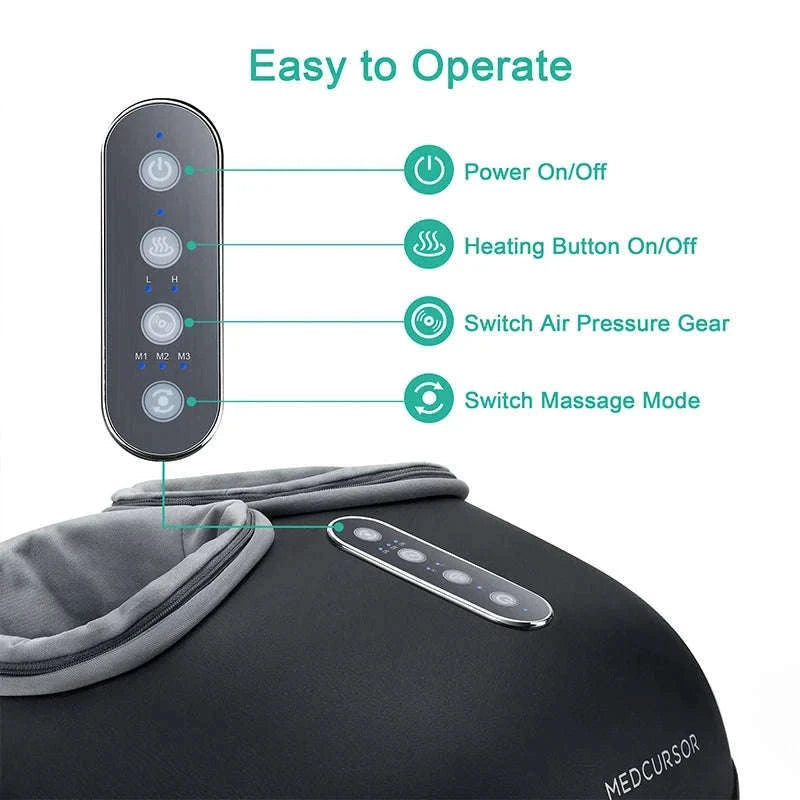 Shiatsu Foot Massager Machine with Heat Roller-black / United States / US Plug