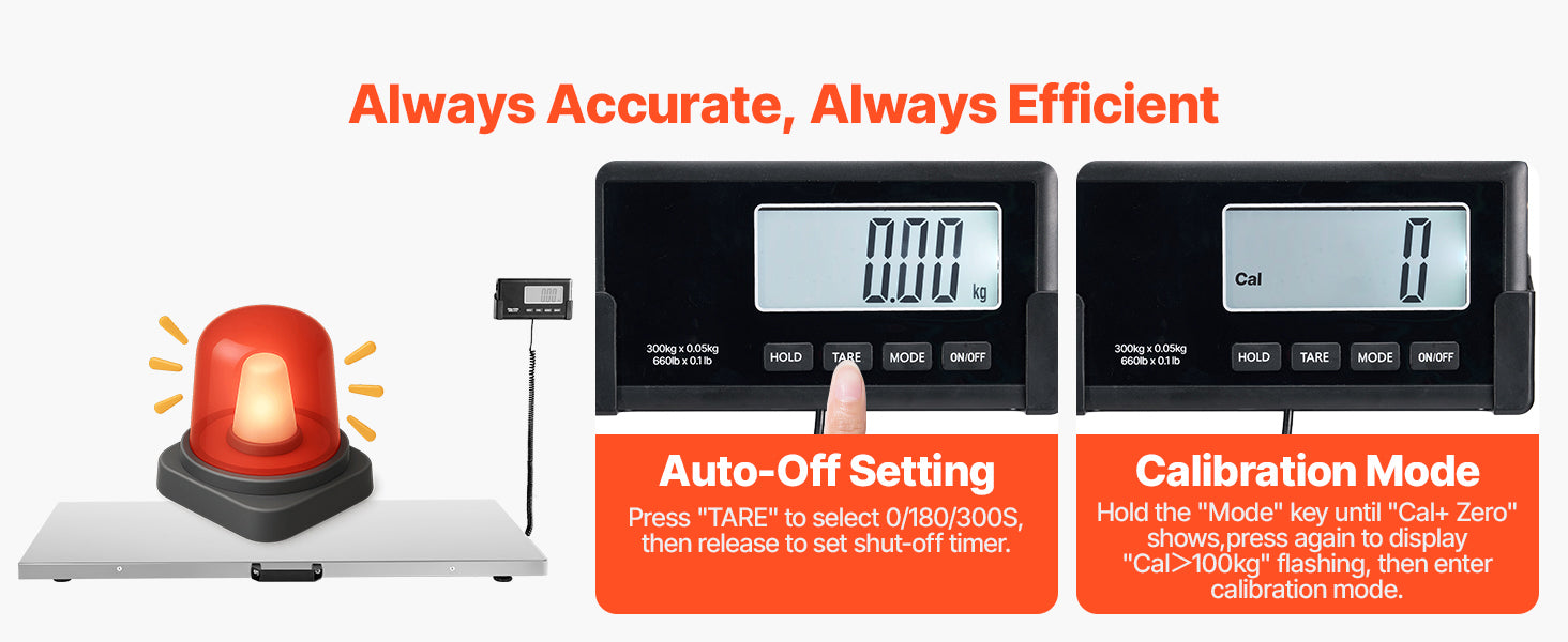 660 lb Digital Shipping Scale with LCD Display & AC/DC Power
