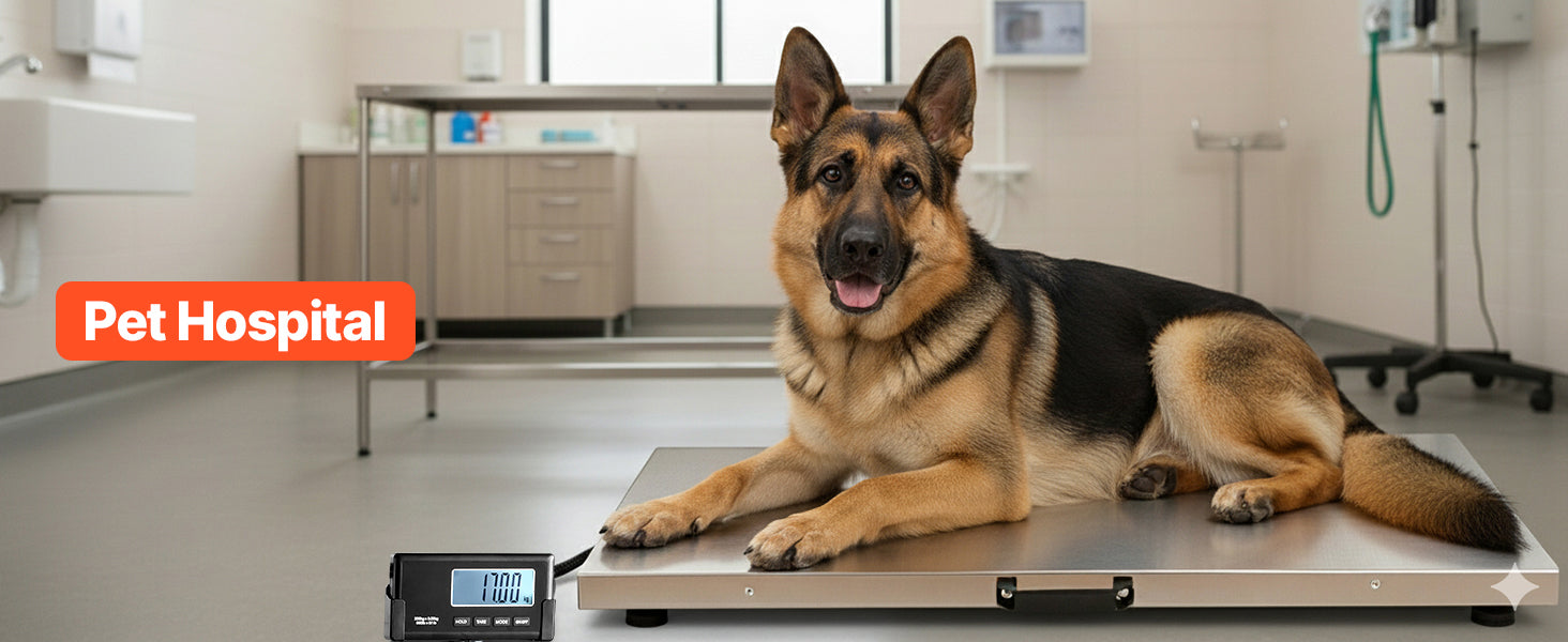 660 lb Digital Shipping Scale with LCD Display & AC/DC Power