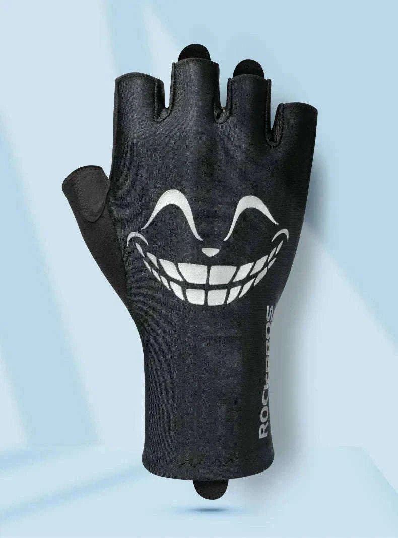 Shock-Absorbing Half Finger Cycling Gloves Breathable Grip-16220004-G / XL