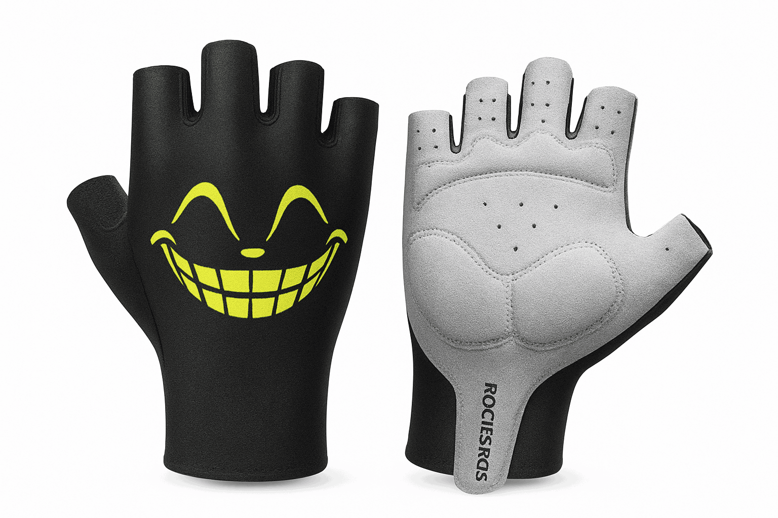 Shock-Absorbing Half Finger Cycling Gloves Breathable Grip-16220004-G / XL