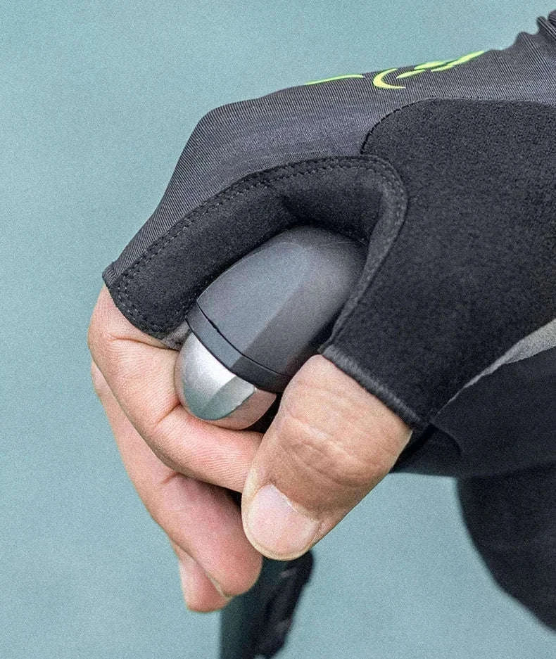 Shock-Absorbing Half Finger Cycling Gloves Breathable Grip-16220004-G / XL