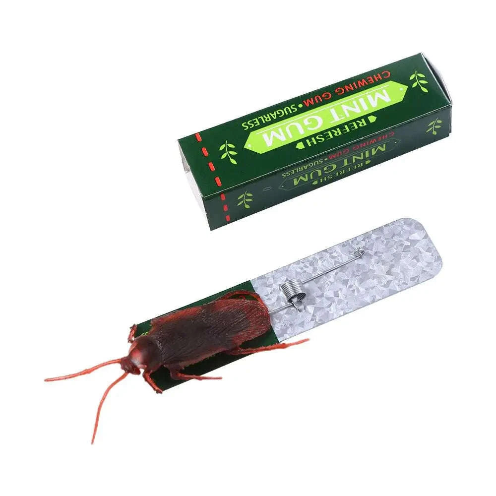 Shocking Cockroach Chewing Gum Prank Toy-Green