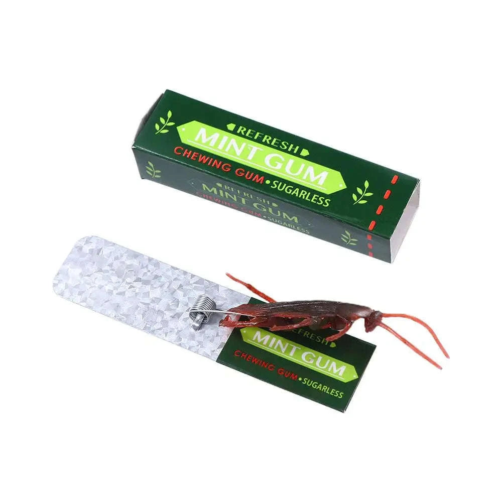 Shocking Cockroach Chewing Gum Prank Toy-Green