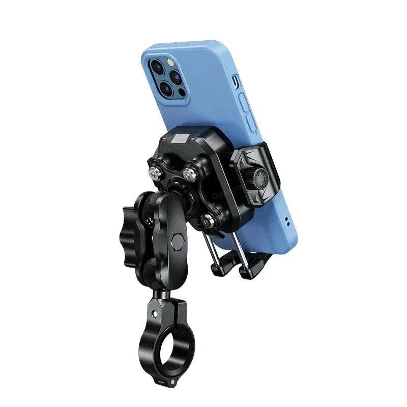 Shockproof Motorcycle Phone Holder with Fast Charging-Mirror Charger