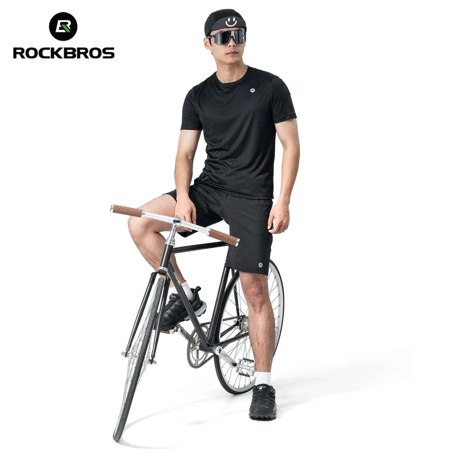 Short Sleeve Cycling Jersey Breathable Quick-Dry MTB Shirt with Pockets-RK2025-Y / Asian 3XL(EUR 2XL)