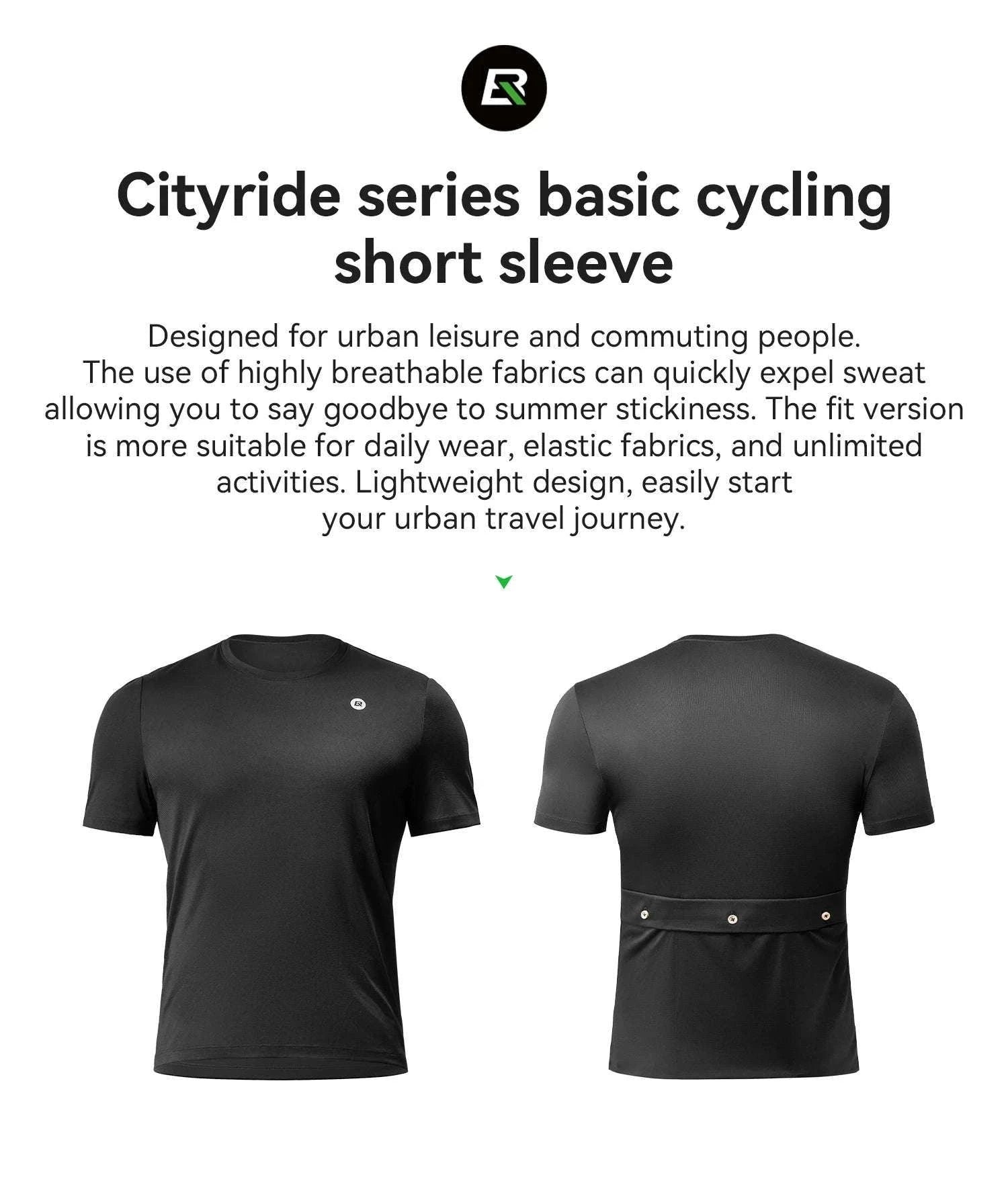 Short Sleeve Cycling Jersey Breathable Quick-Dry MTB Shirt with Pockets-RK2025-Y / Asian 3XL(EUR 2XL)