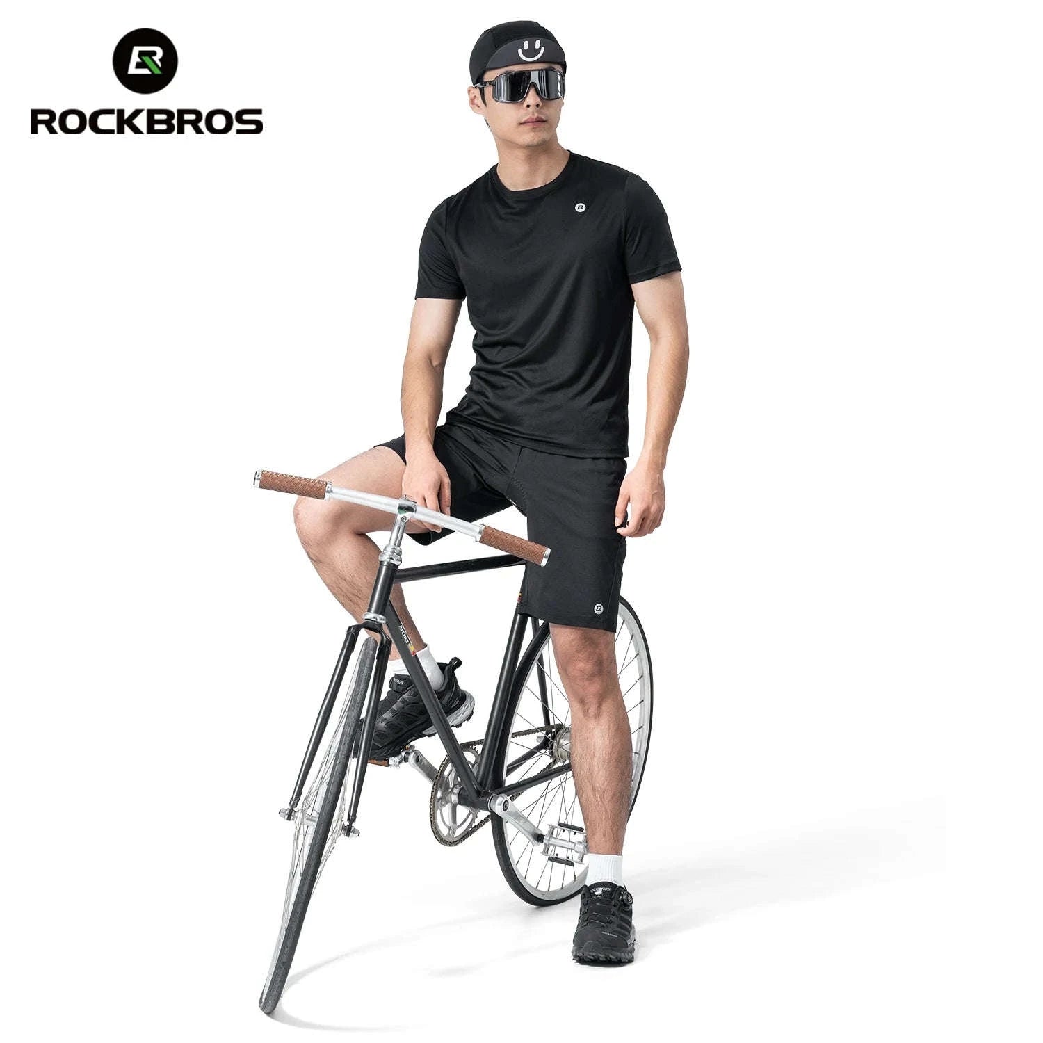 Short Sleeve Cycling Jersey Breathable Quick-Dry MTB Shirt with Pockets-RK2025-Y / Asian 3XL(EUR 2XL)