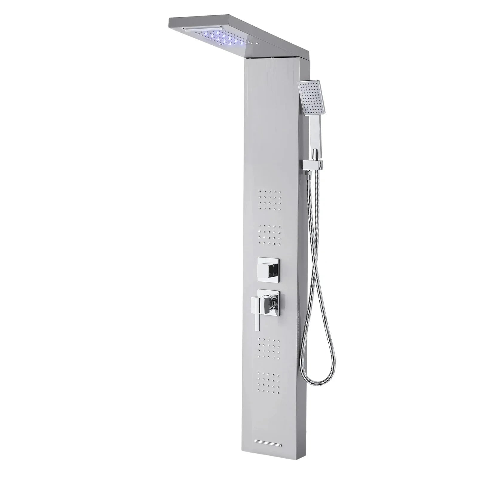 Shower Panel Tower System with Rainfall Waterfall Shower Head and Tub Spout-6Outlet / Poland