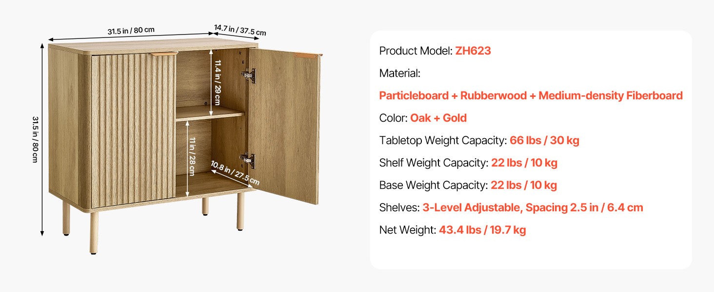 SucceBuy Kaffebar Skab Farmhouse/Mid Century Kaffebord Buffetskab til Indgangssektion Grå/White/Walnut/Sort/Egetræ