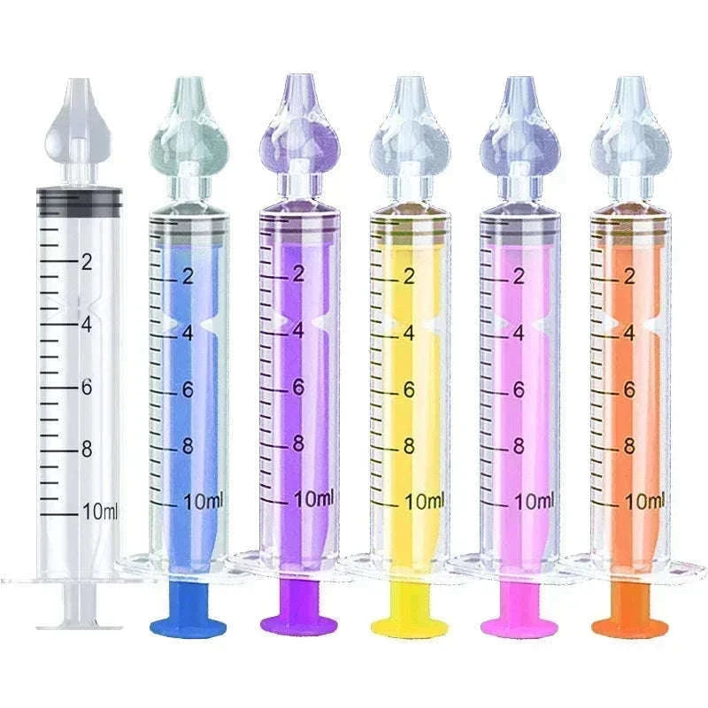 Silicone Baby Nasal Aspirator Kit for Gentle Congestion Relief-2PCS Yellow