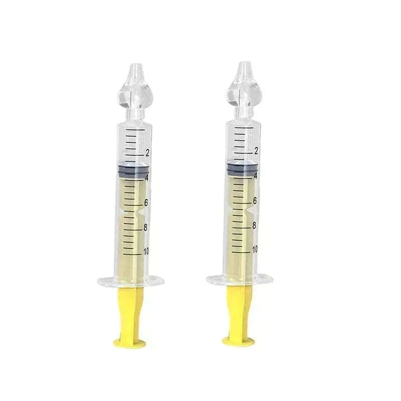 Silicone Baby Nasal Aspirator Kit for Gentle Congestion Relief-2PCS Yellow