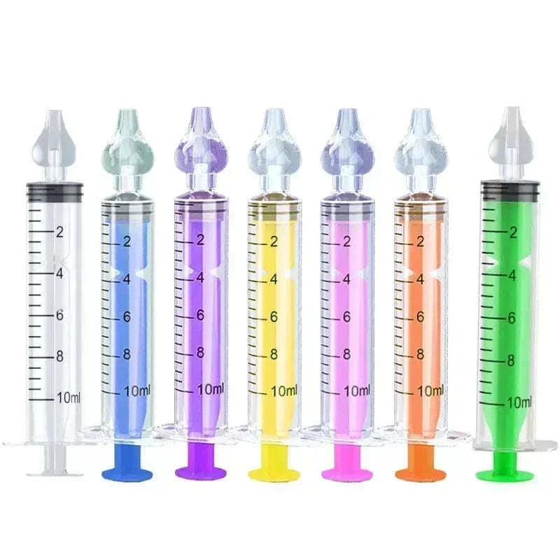Silicone Baby Nasal Aspirator Kit for Gentle Congestion Relief-2PCS Yellow