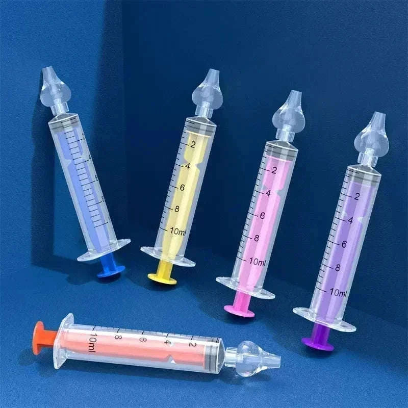 Silicone Baby Nasal Aspirator Kit for Gentle Congestion Relief-2PCS Yellow