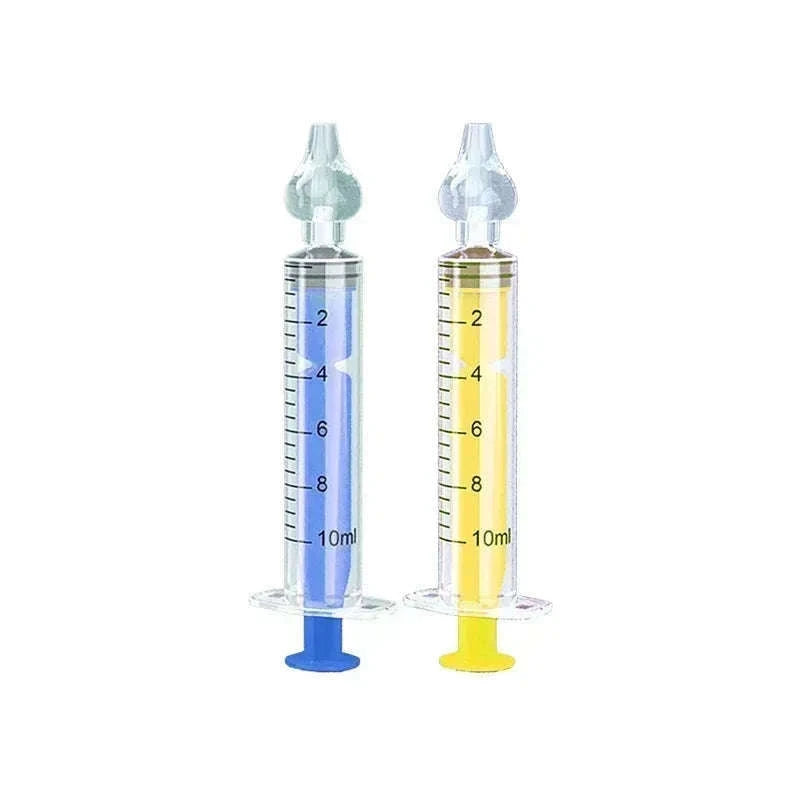 Silicone Baby Nasal Aspirator Kit for Gentle Congestion Relief-2PCS Yellow