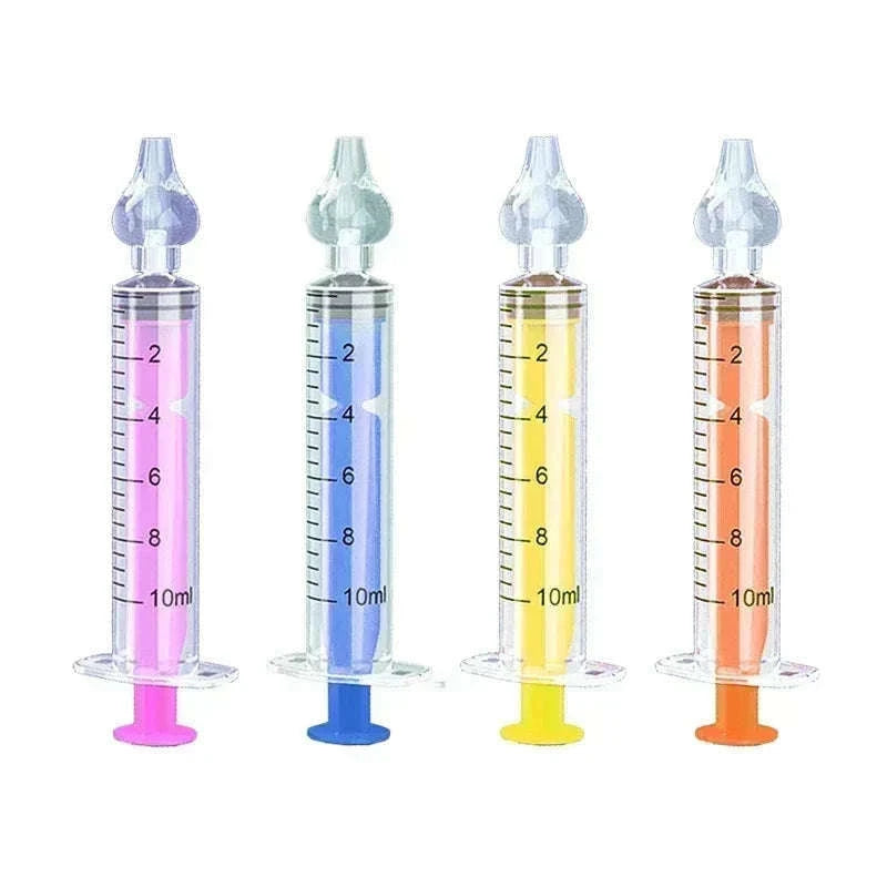 Silicone Baby Nasal Aspirator Kit for Gentle Congestion Relief-2PCS Yellow