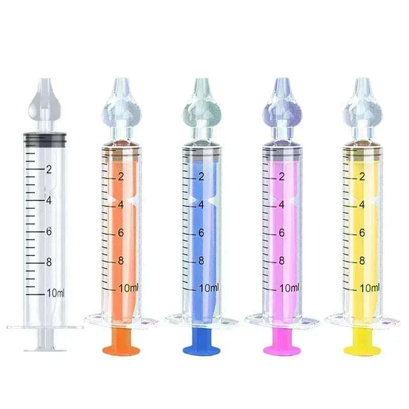 Silicone Baby Nasal Aspirator Kit for Gentle Congestion Relief-2PCS Yellow