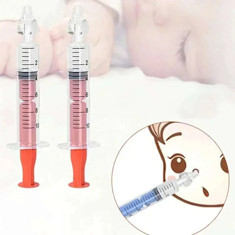 Silicone Baby Nasal Aspirator Kit for Gentle Congestion Relief-2PCS Yellow