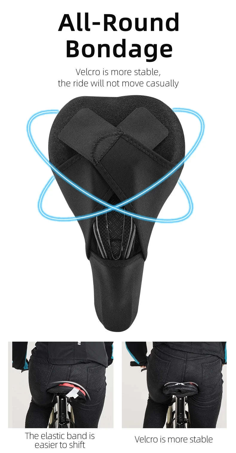 Silicone Bike Saddle Cover Cushion Breathable MTB Seat Pad-LF047-B