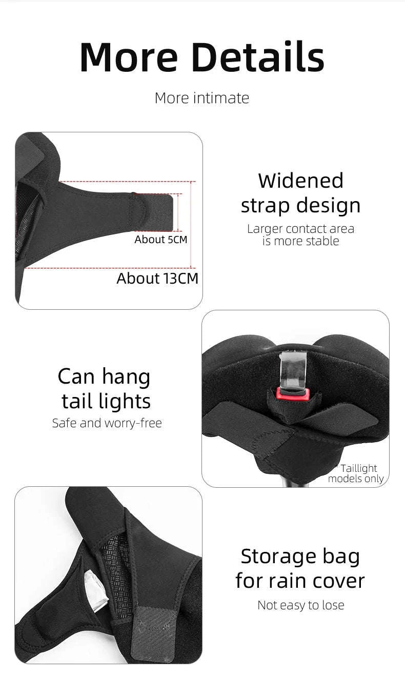 Silicone Bike Saddle Cover Cushion Breathable MTB Seat Pad-LF047-B