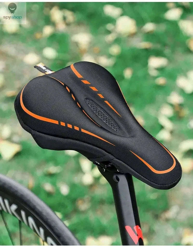 Silicone Bike Saddle Cover for All-Day Comfort Cycling-0801143 Orange