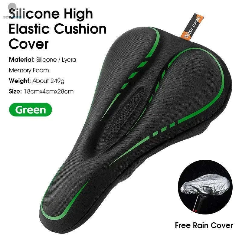 Silicone Bike Saddle Cover for All-Day Comfort Cycling-0801143 Orange