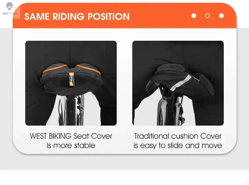 Silicone Bike Saddle Cover for All-Day Comfort Cycling-0801143 Orange