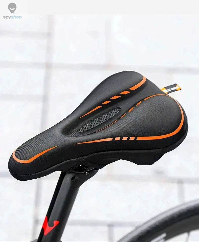 Silicone Bike Saddle Cover for All-Day Comfort Cycling-0801143 Orange