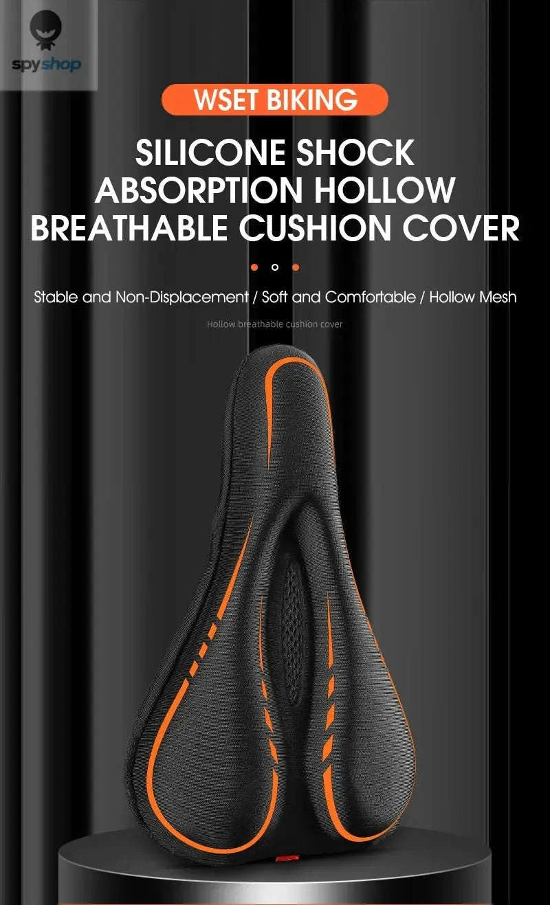 Silicone Bike Saddle Cover for Comfort Cycling-0801143 Orange