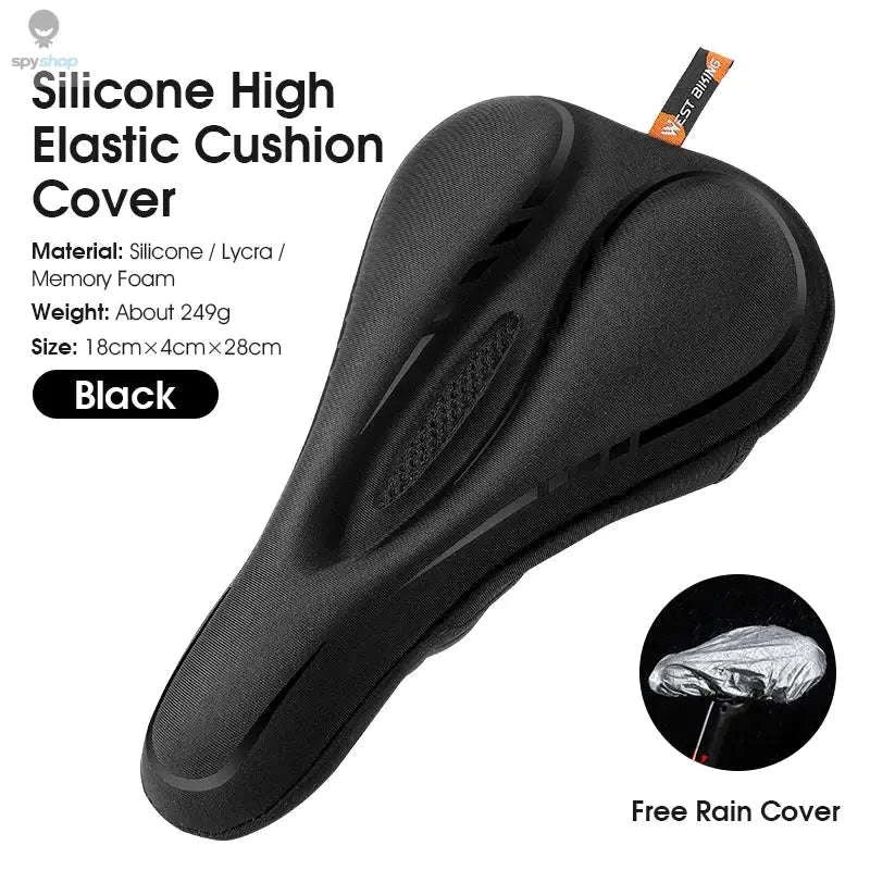 Silicone Bike Saddle Cover for Comfort Cycling-0801143 Orange