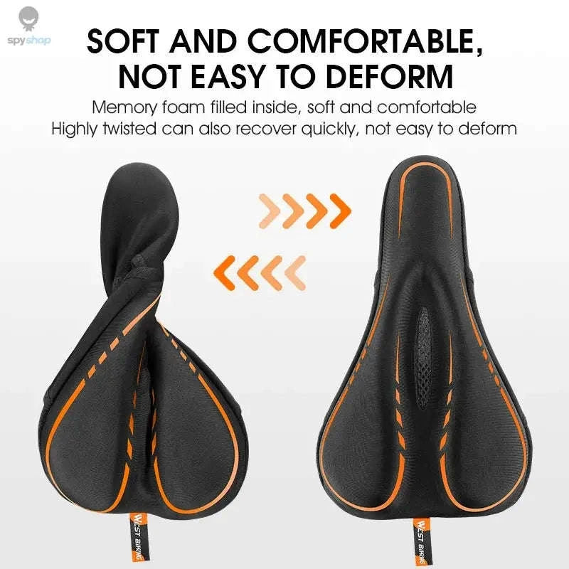 Silicone Bike Saddle Cover for Comfort Cycling-0801143 Orange